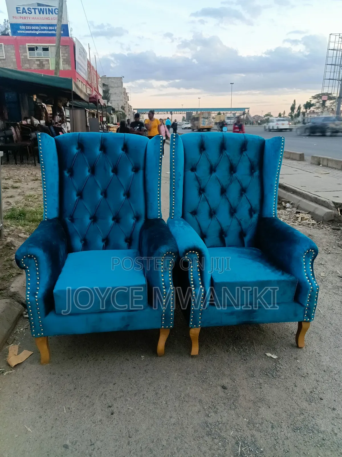 Turkuish Blue King Chairs or Pedicure Seats