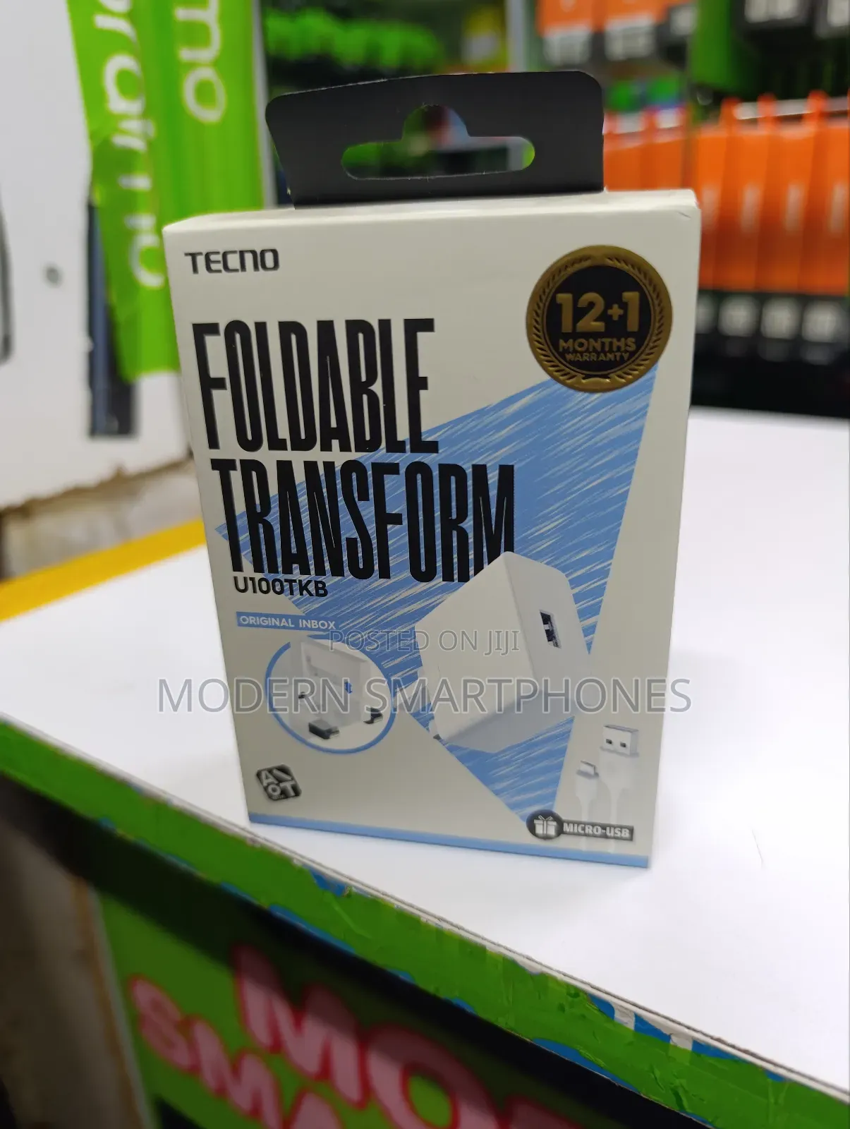 Tecno Foldable Transform U100TKB
 Usb Charger