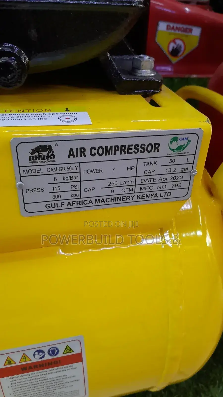 50L Air Compressor Petrol Powered