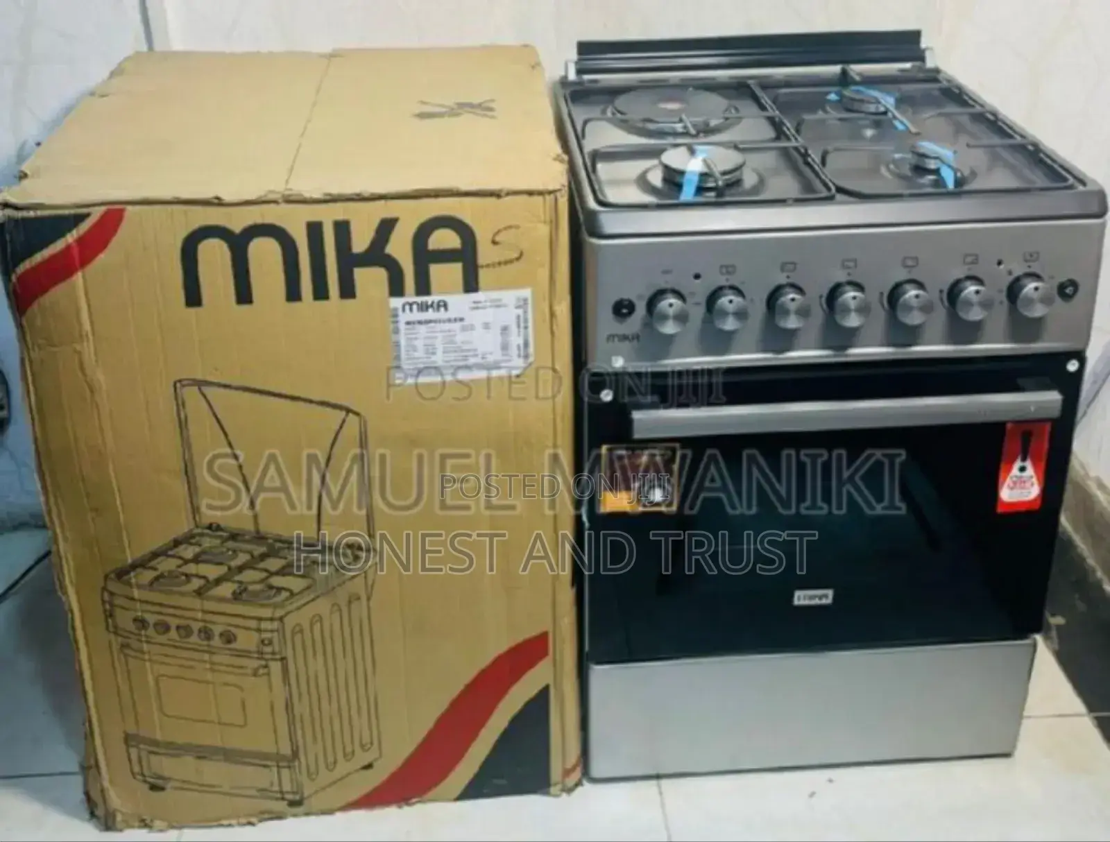 60 by 60 Mika Stainding Ooker 3+1
