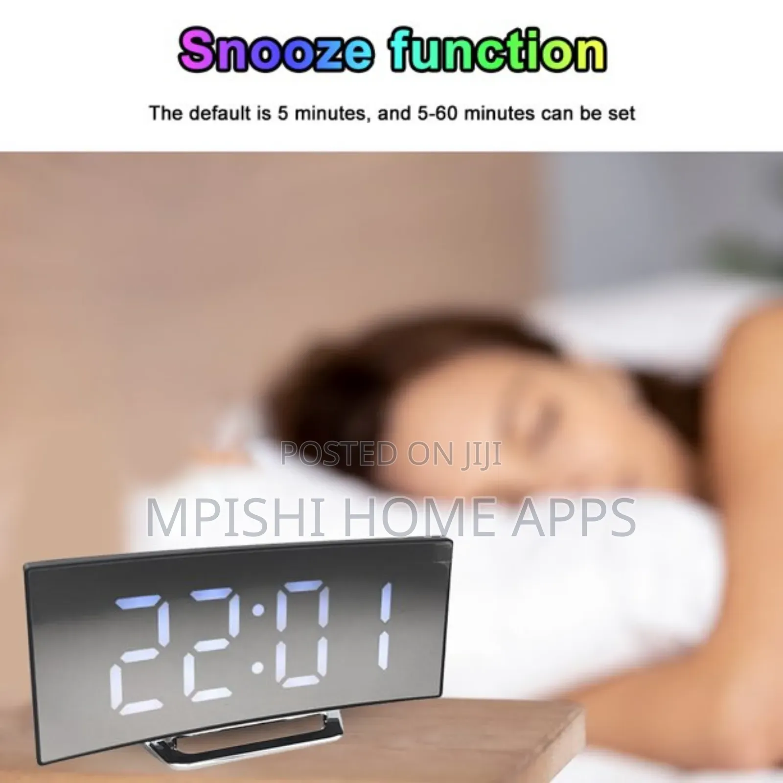 Curved Digital Clock