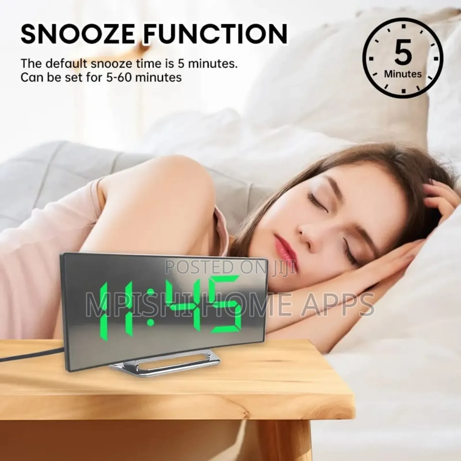 Curved Digital Clock