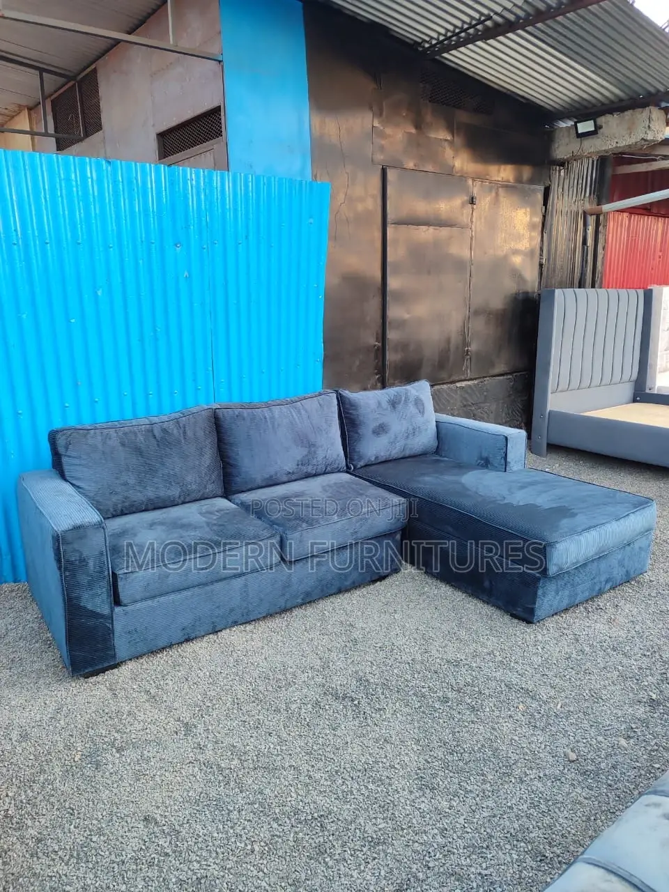 Dark Grey Luxury Corner Sofa/ L Sofa