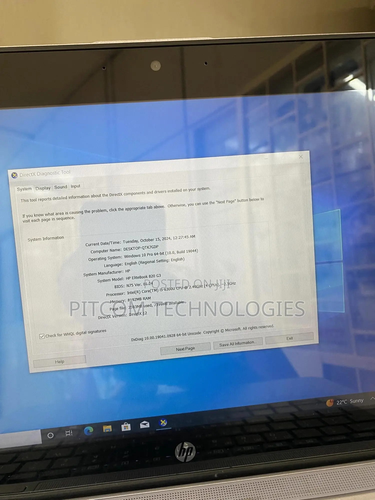 Laptop HP EliteBook 820 G3 8GB Intel Core i5 SSD 256GB