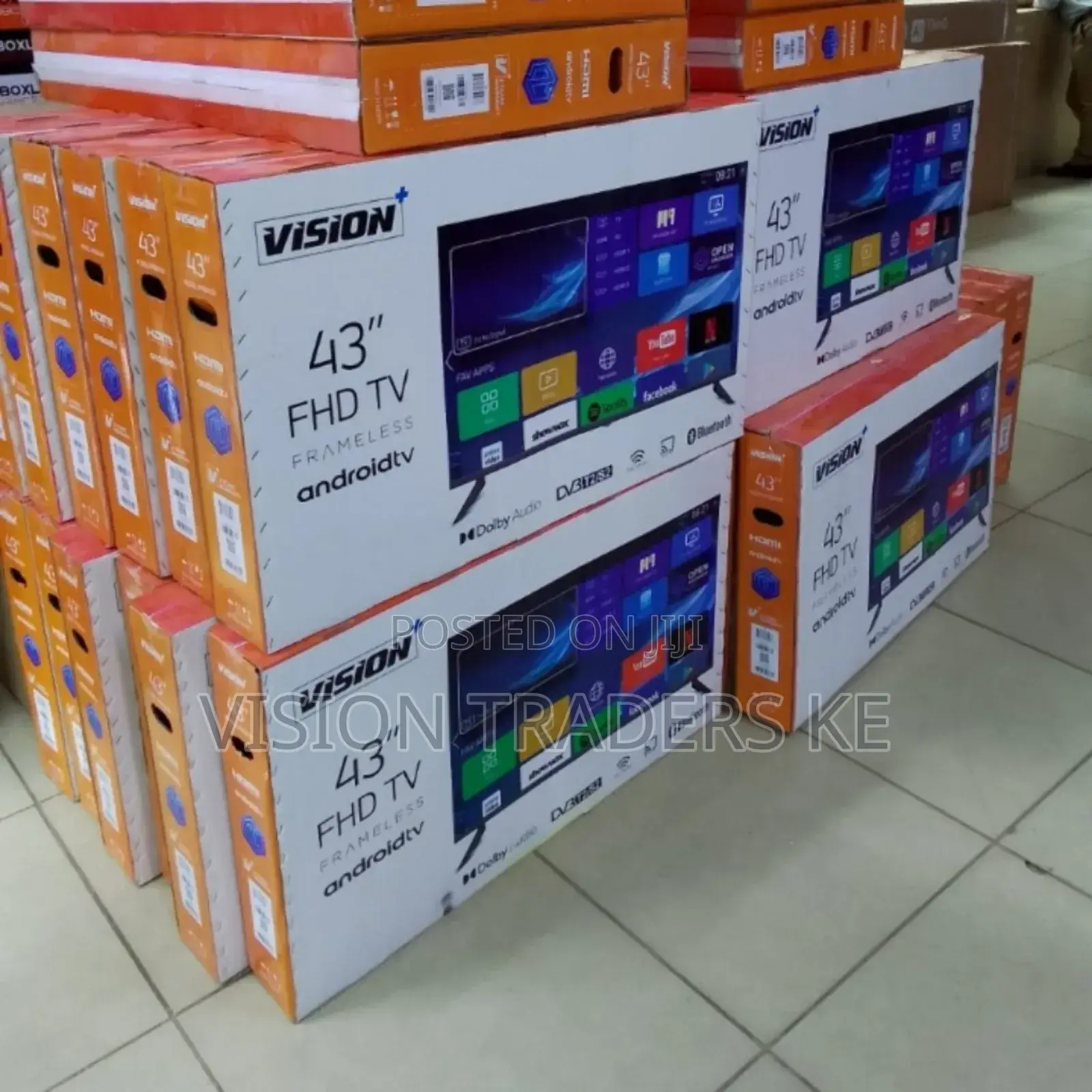 Vision Plus 43 Inches Frameless Smart Android Full HD LED Tv