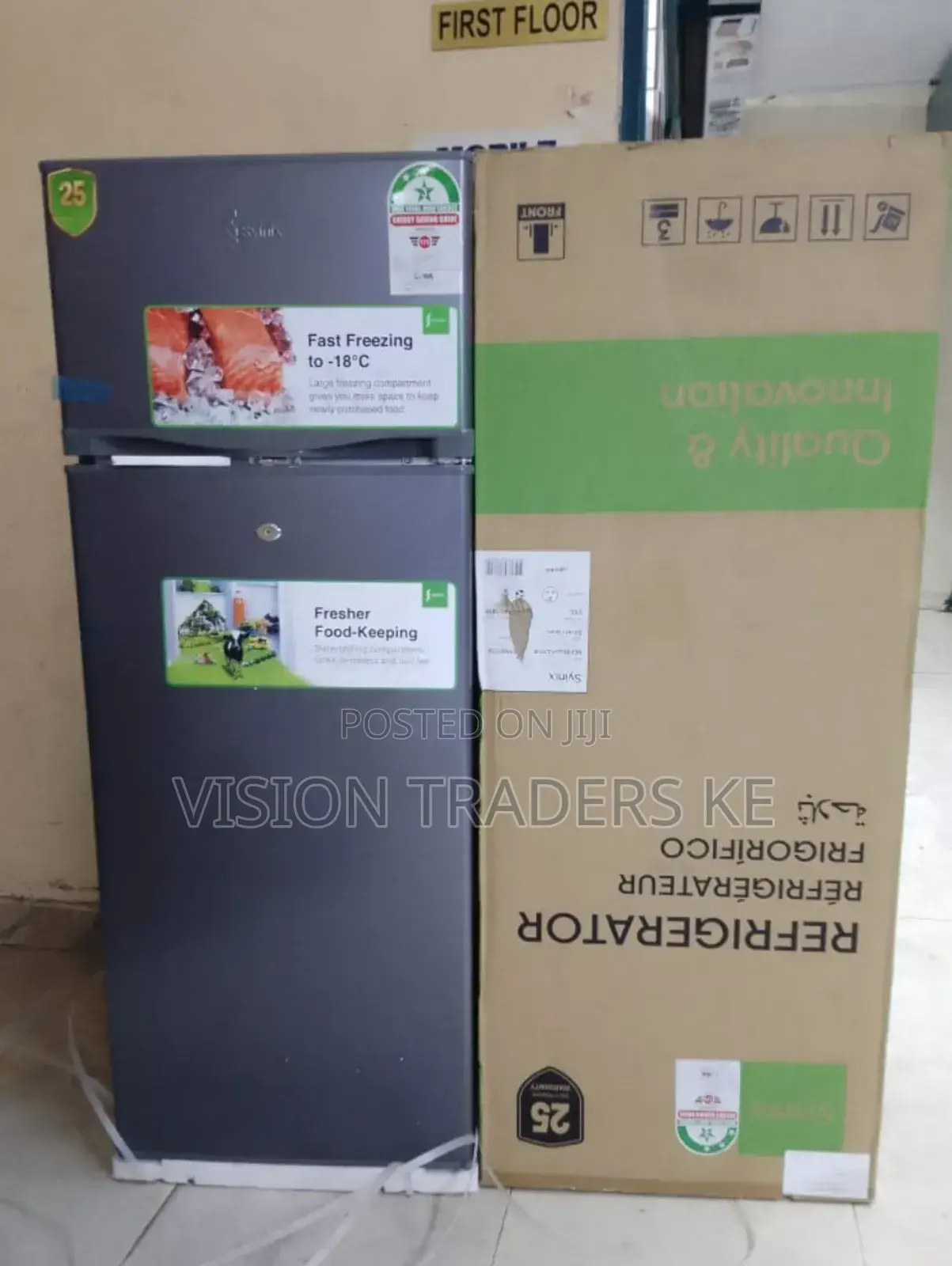 Syinix 210 Litres Double Door Refrigerator