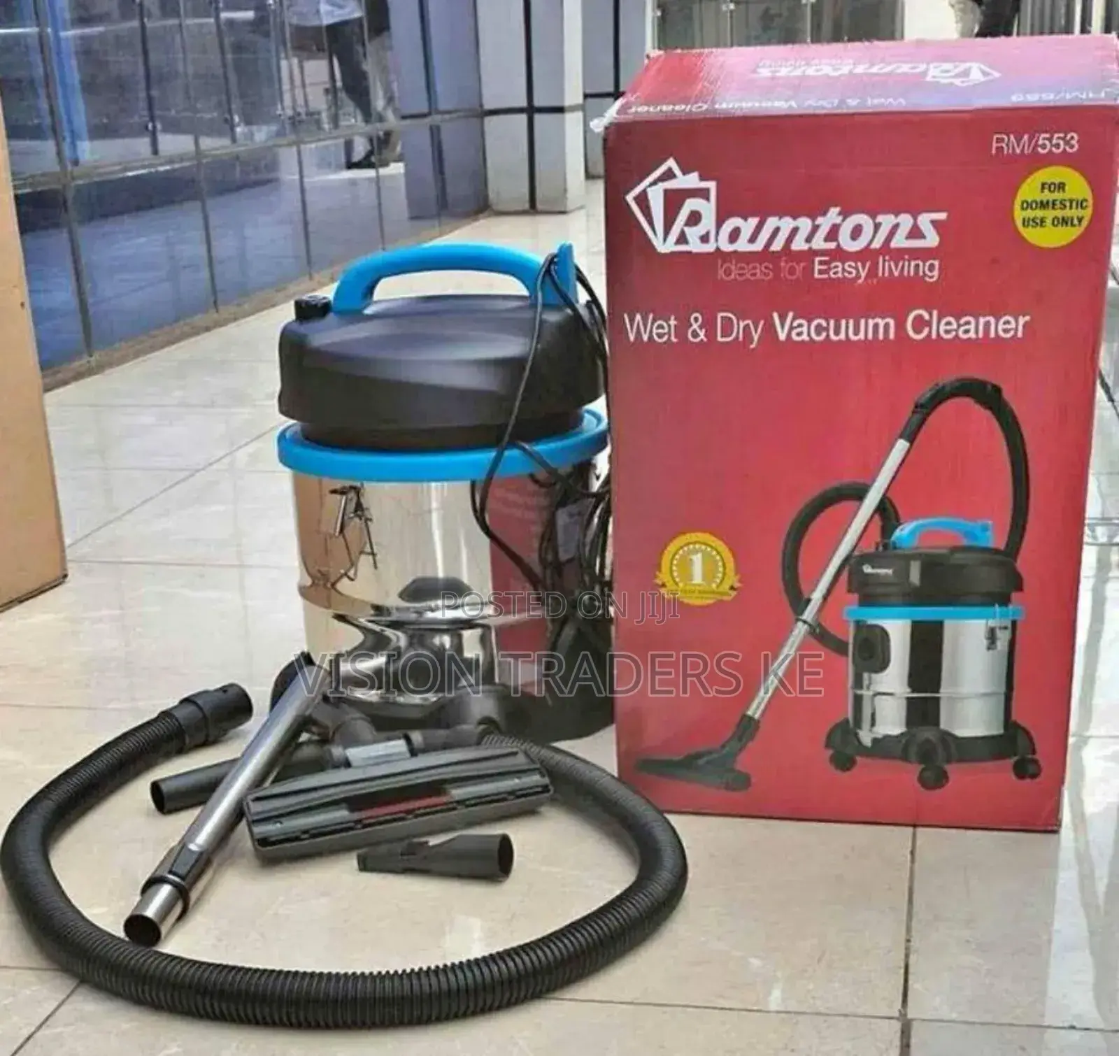 Ramtons 20l Wet and Dry Vacuum Cleaner. Sucking