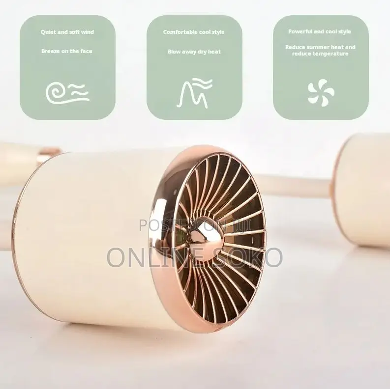 Portable Rechargeable 3 Speed Cooling Turbo Hanging Neck Fan