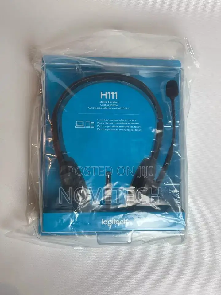 Logitech H111 Head Stereo Headset Black Brand New