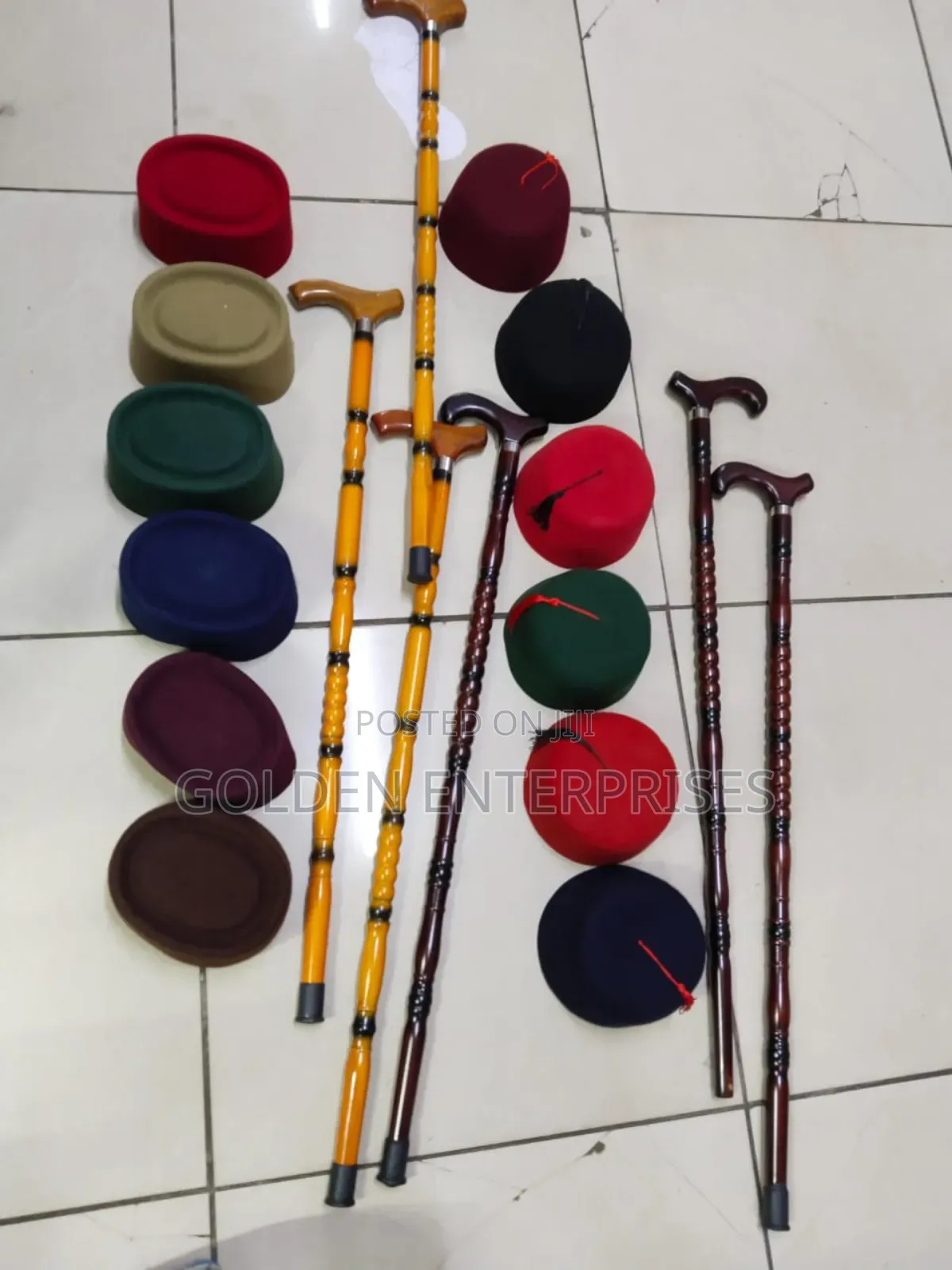 Oga Hats+ Walking Stick Combo