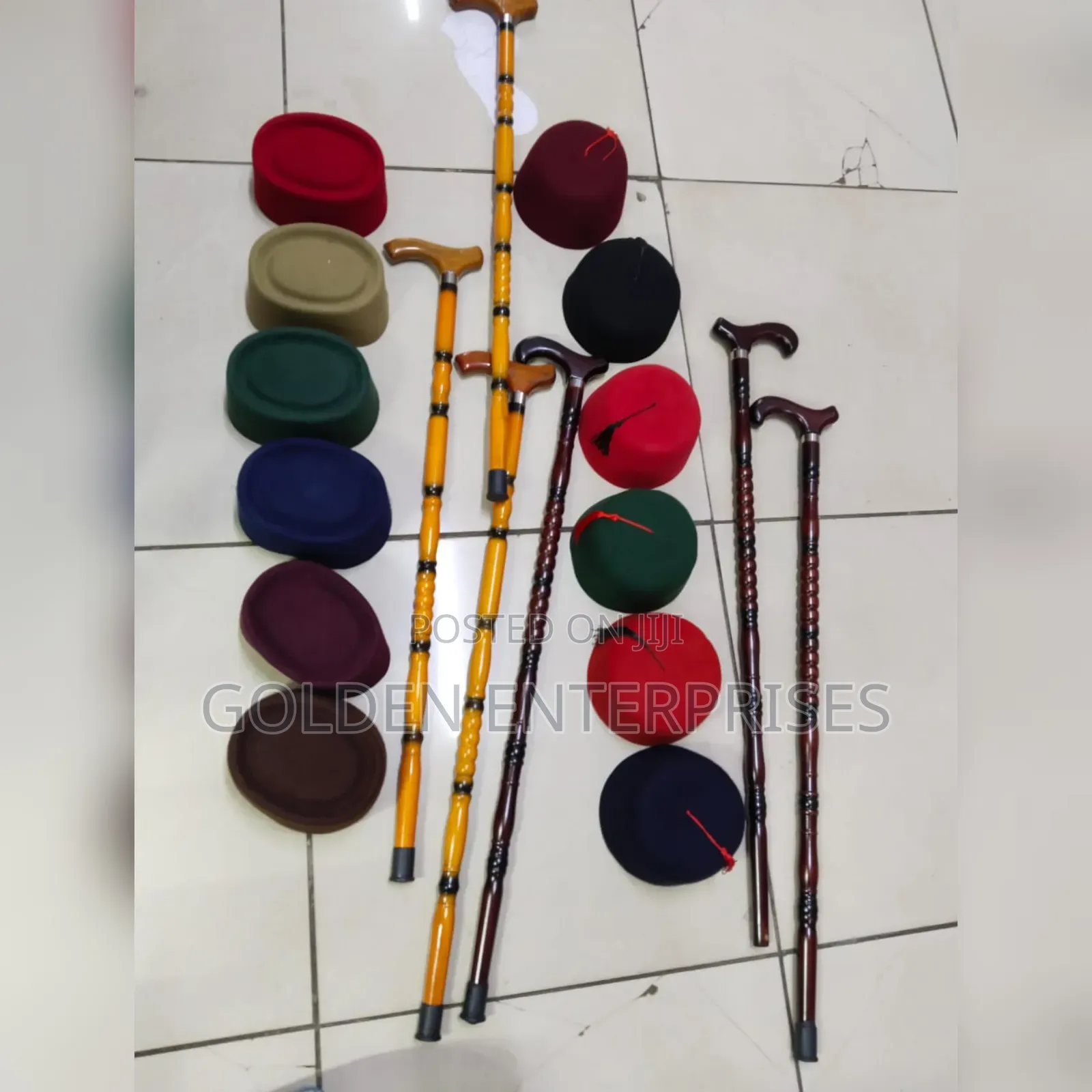Oga Hats+ Walking Stick Combo