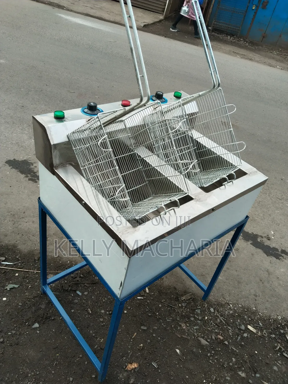 Double Chips Fryers With Stand