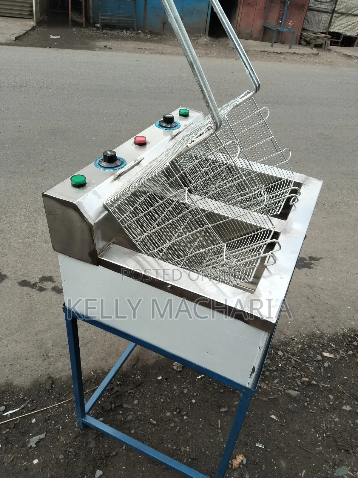 Double Chips Fryers With Stand