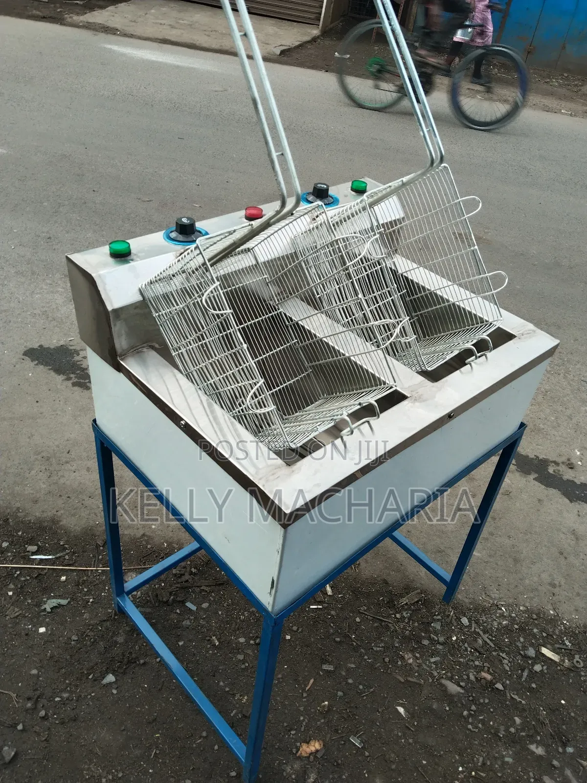 Double Chips Fryers With Stand