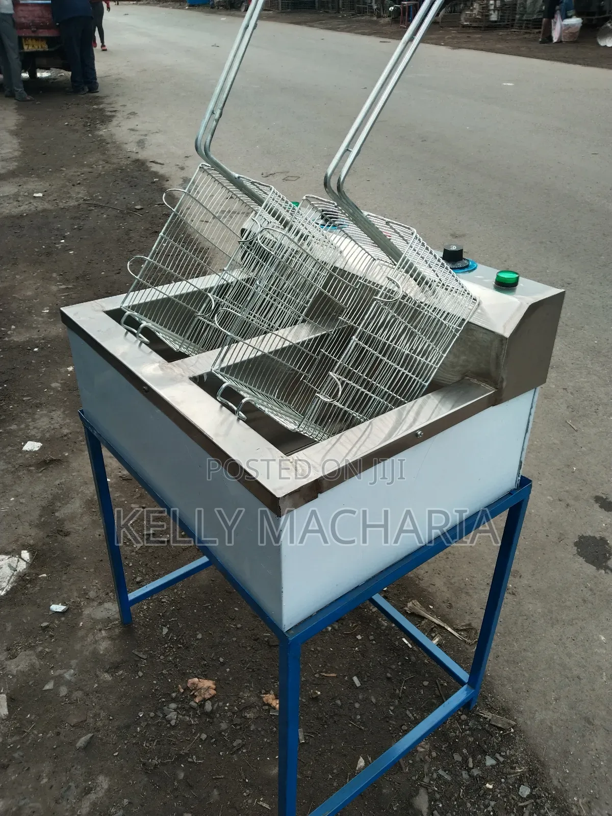 Double Chips Fryers With Stand