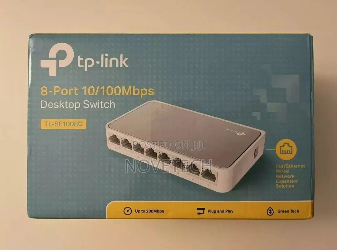 Tp-Link TL-SF1008D 8-Port 10/100mbps Ethernet Desktop Switch