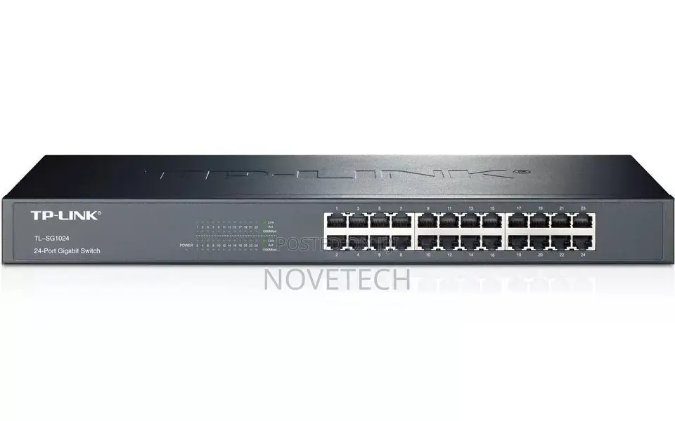 TP-LINK - 24 Port Gigabit Rack Mount Network Switch
