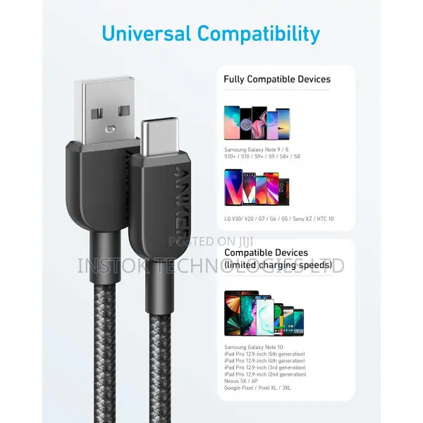 Anker 310 Braided USB a to USB C Cable 2-Pack 6ft