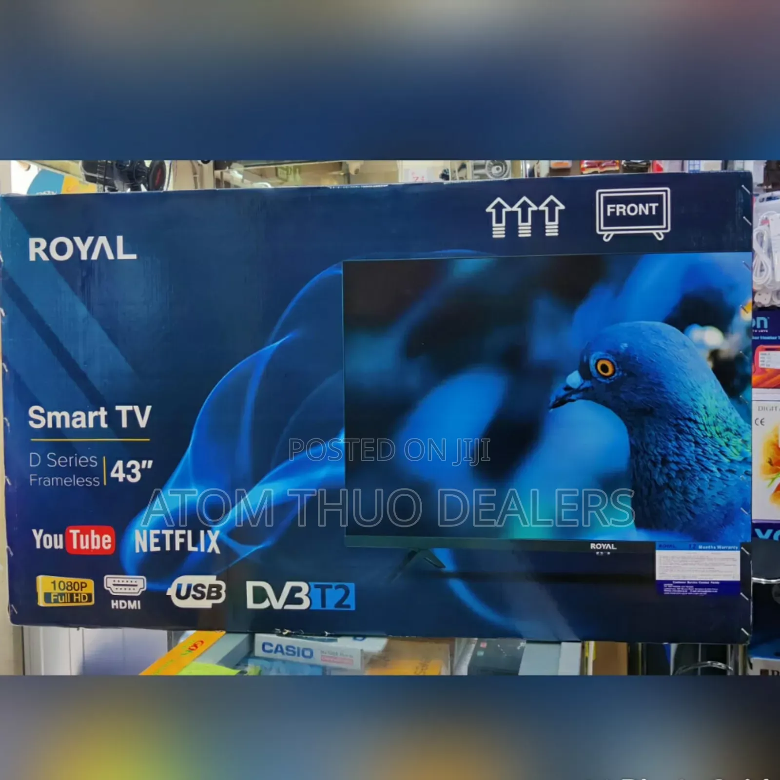 New Royal 43 Inches Smart Android With BT Tv