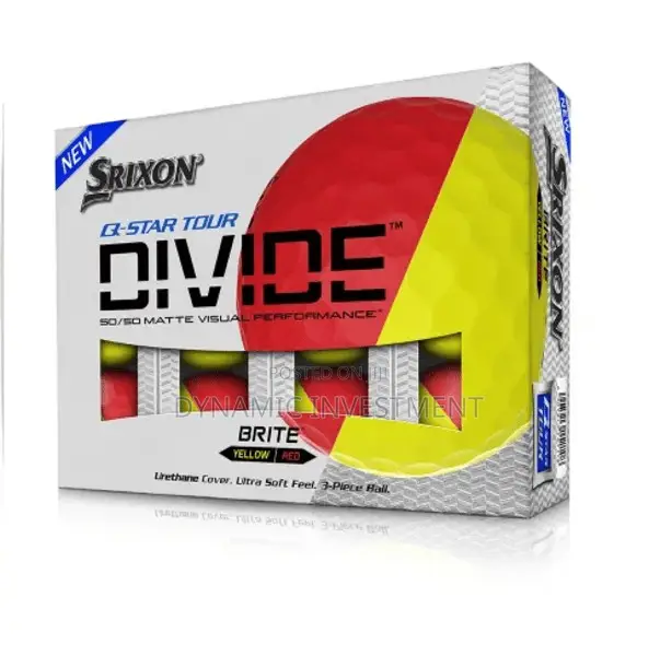Srixon Brite 12 Golf Ball Pack (Yellow / Red / Orange)