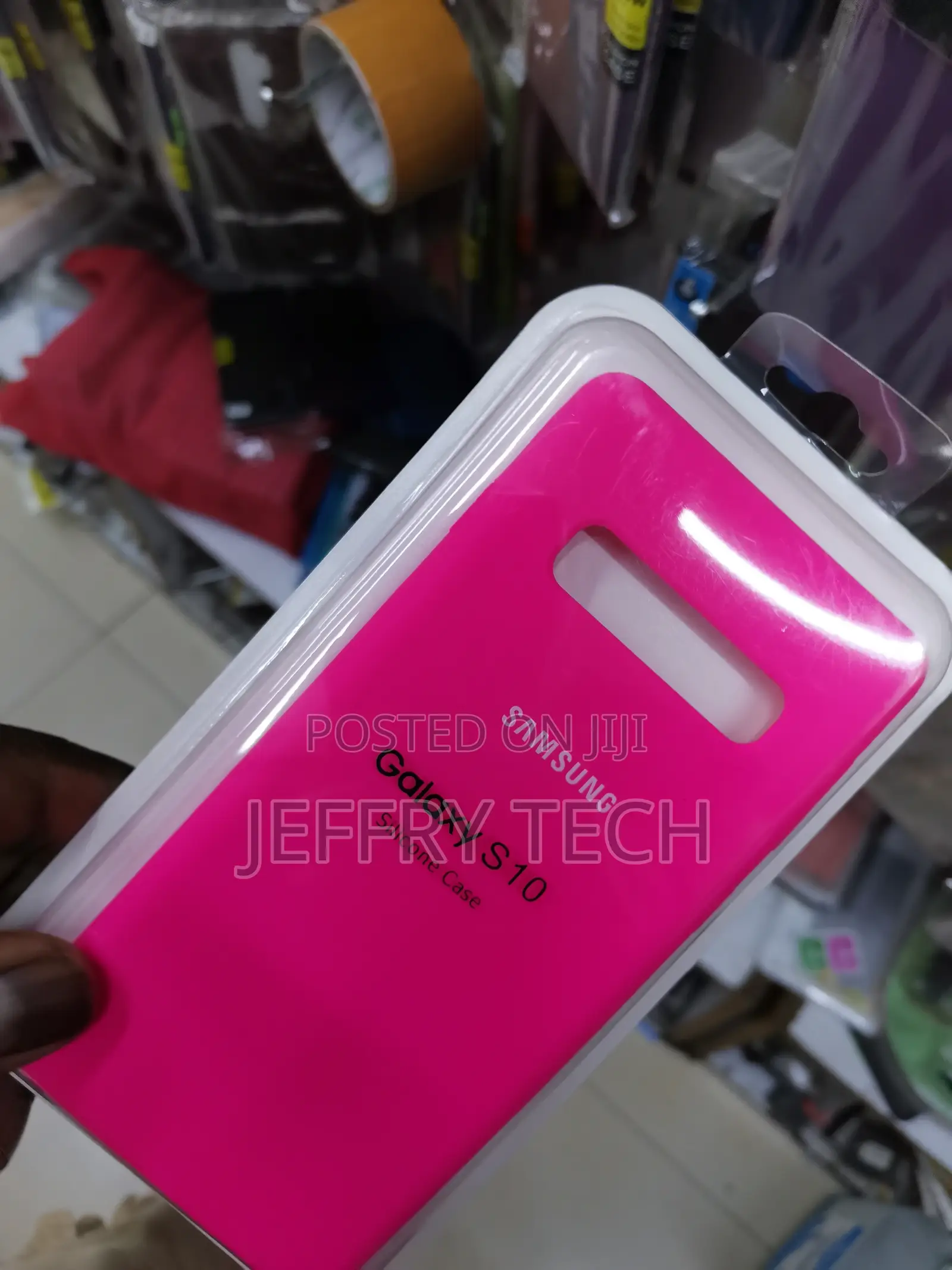 Silicone Cover for Samsung Galaxy S10 -Pink-
