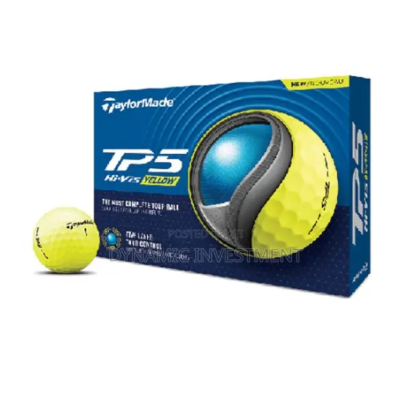 Taylormade TP5 2024 Golf Balls (One Dozen) (Hi -Vis Yellow)