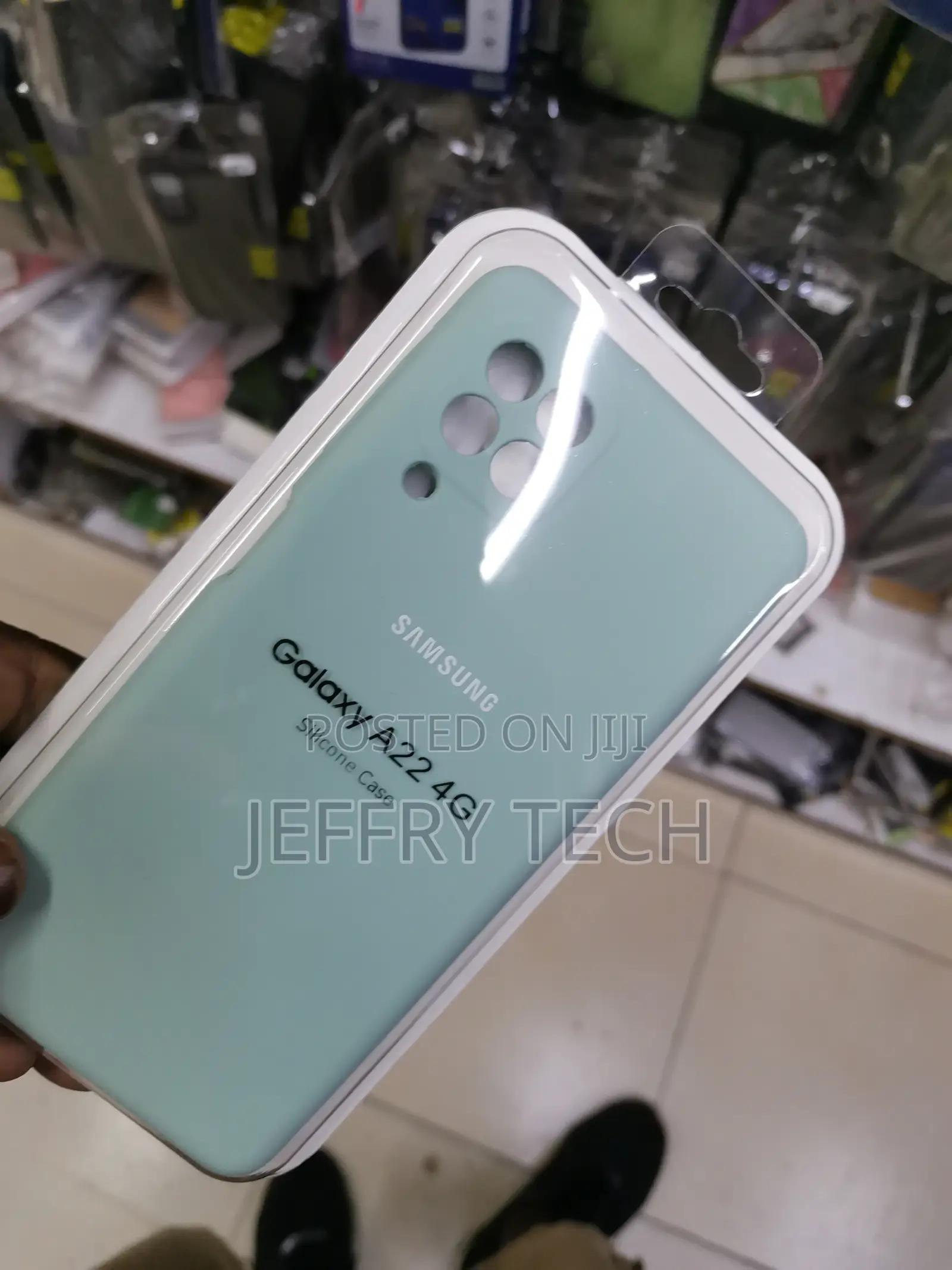 Galaxy A22 4G Silicone Case -Green-