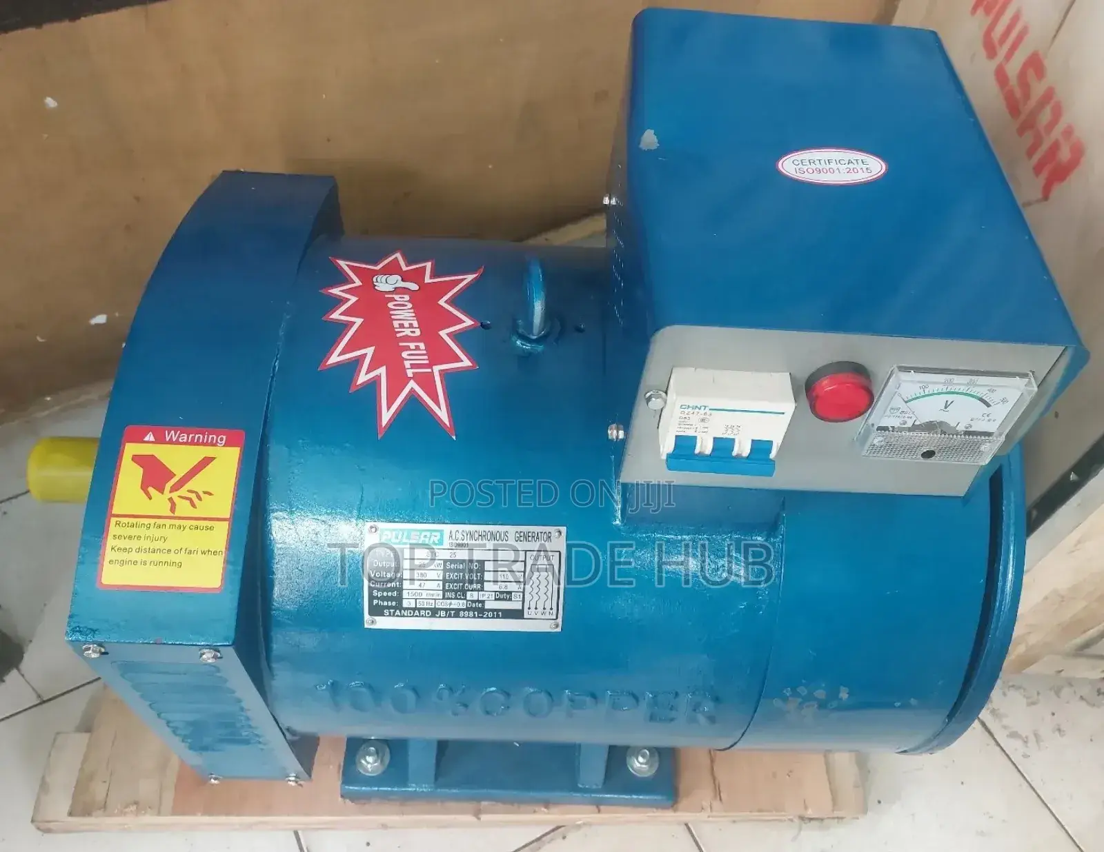 Pulsar Alternator 20KW 3 Phase