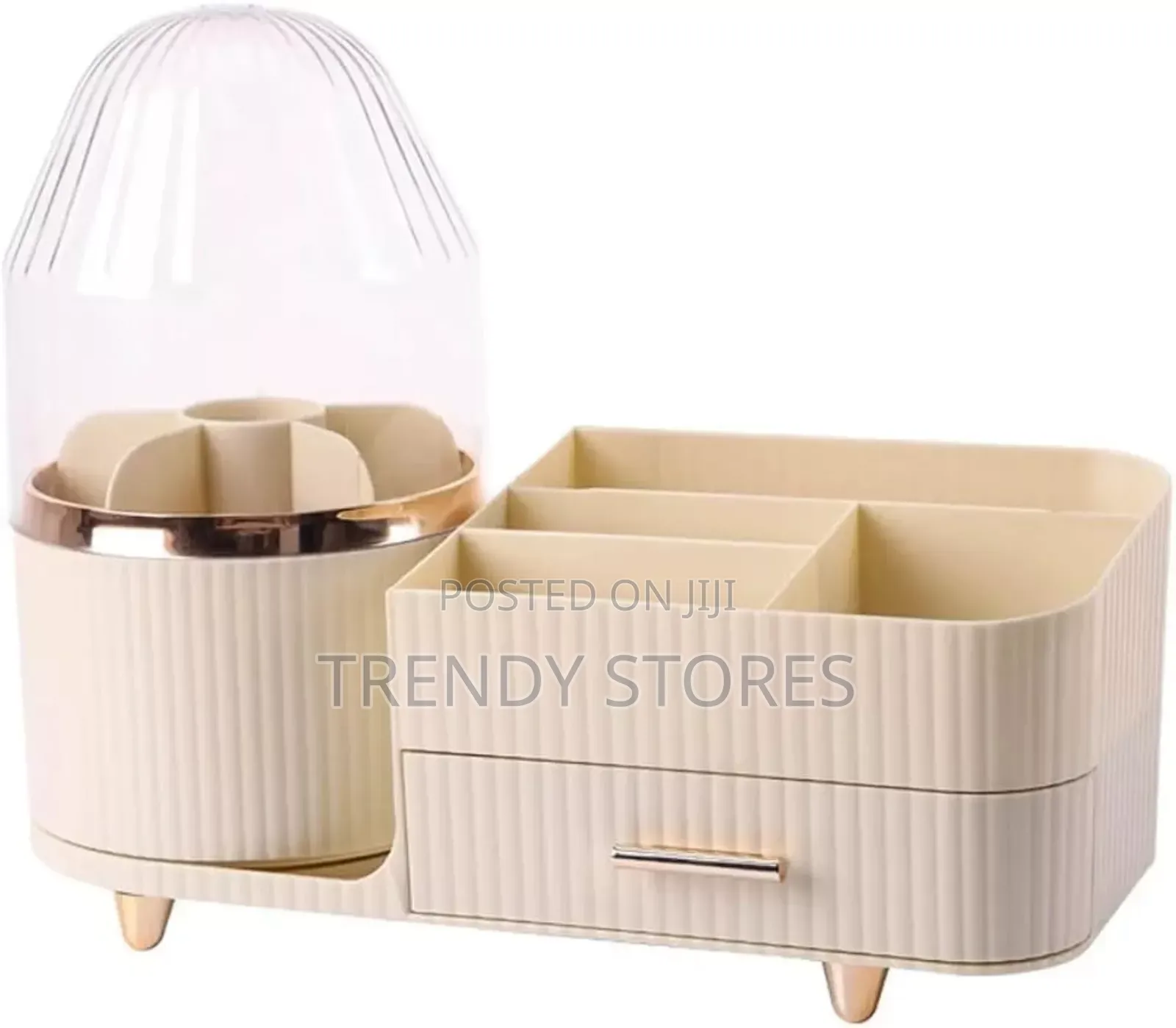 360°Cream Makeup Organizer With Drawer
