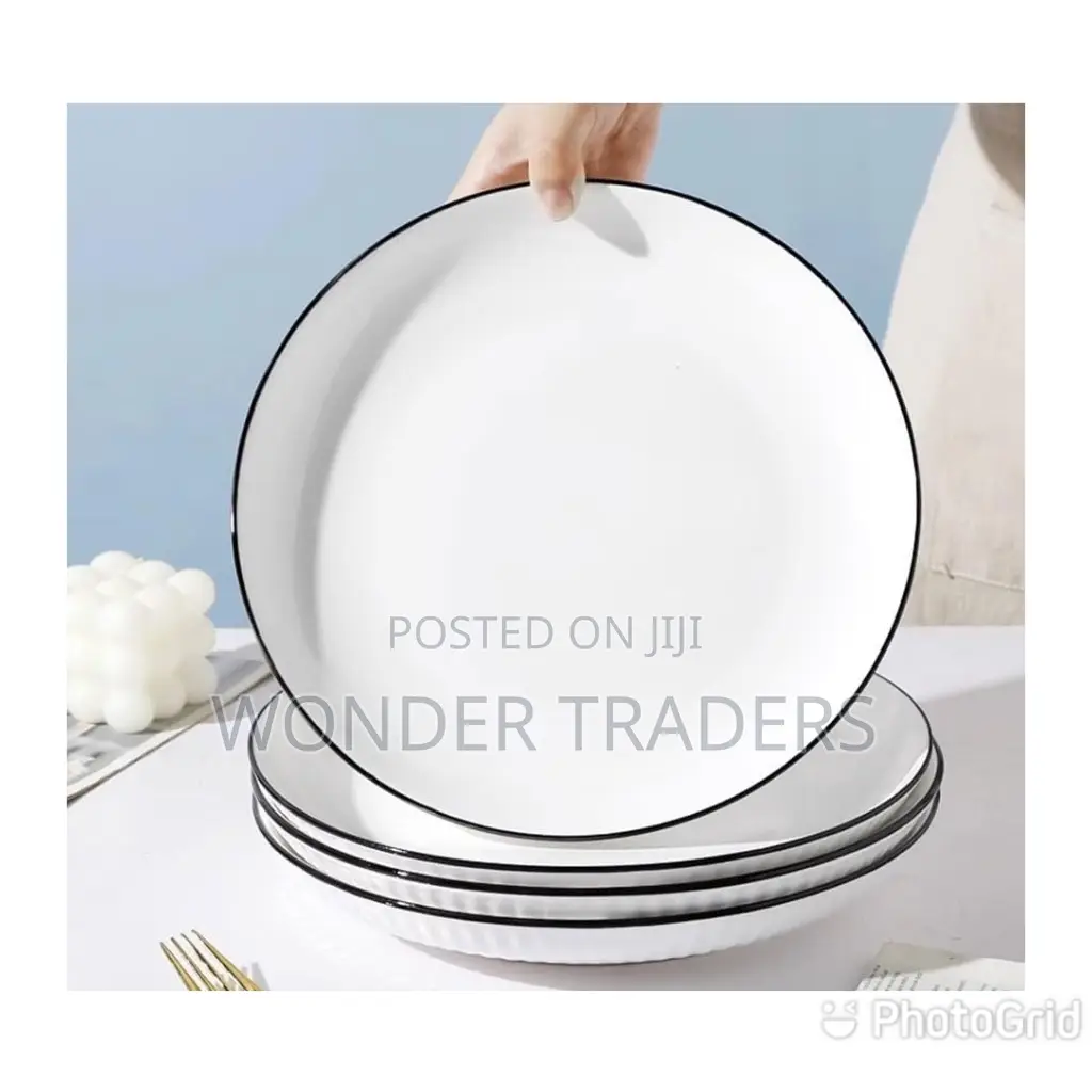 10" Ceramic Pasta Dinner Plates 6pcs