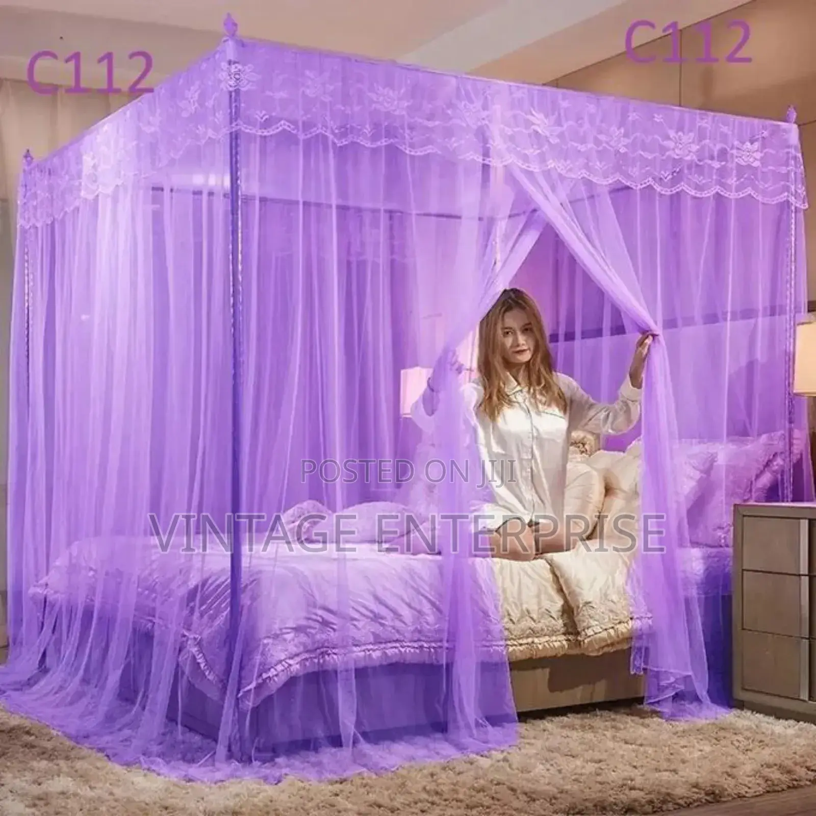 4 Stand Mosquito Net Metallic 4 Stand Mosquito Net