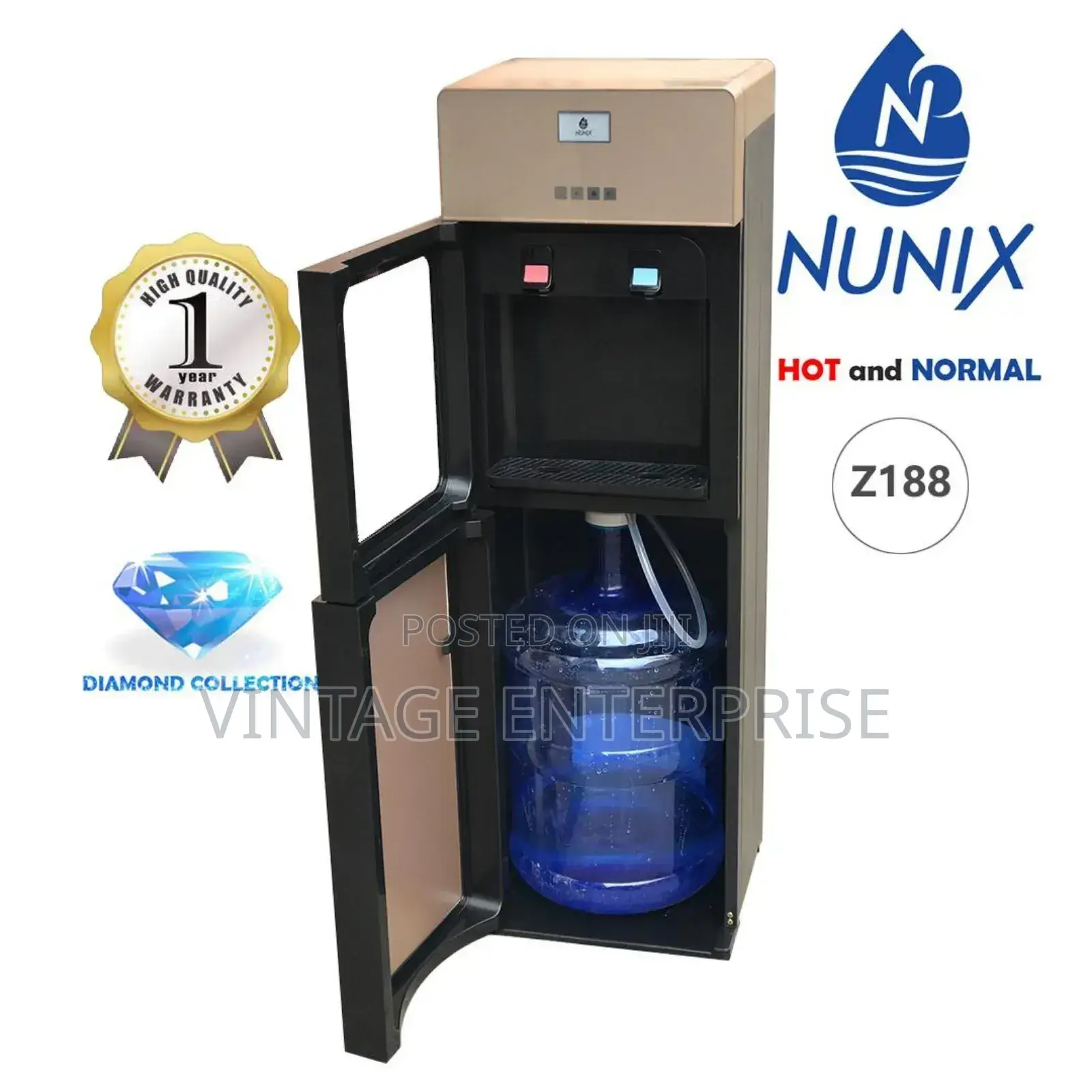 *Nunix Hot and Normal Z188 Bottom Load Water Dispenser