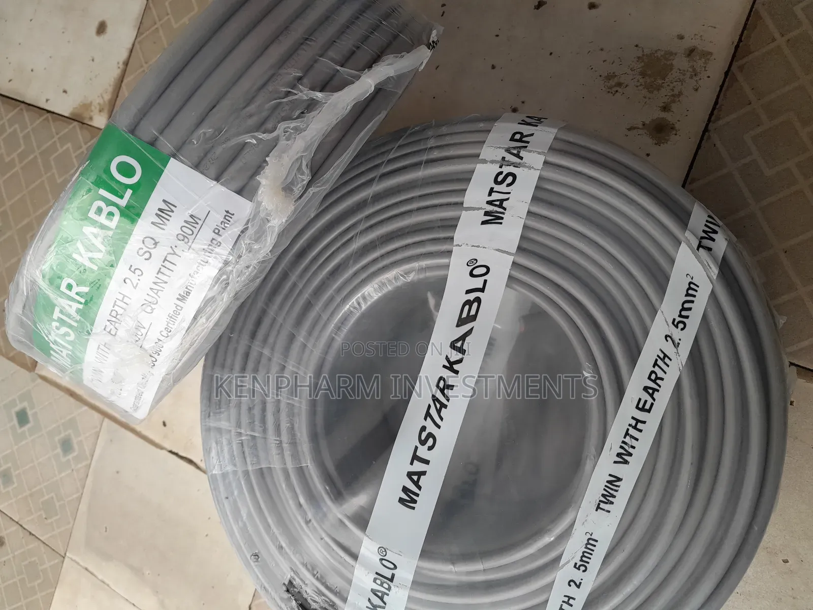 2.5mm2 Twin With Earth, 90m, 3-Core Cable; Mt013