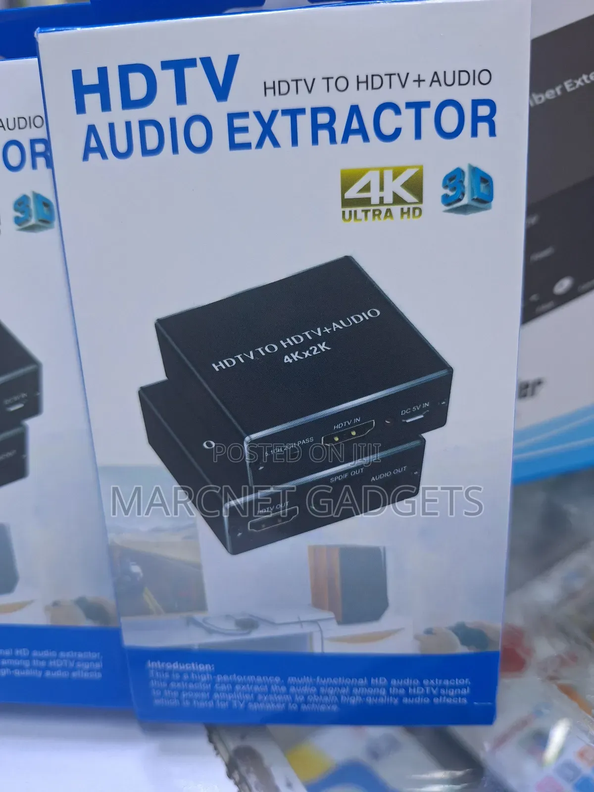 Audio Extractor Hdmi to Hdmi+Aux+Optical 3 Mode Pass 2.0/5.0