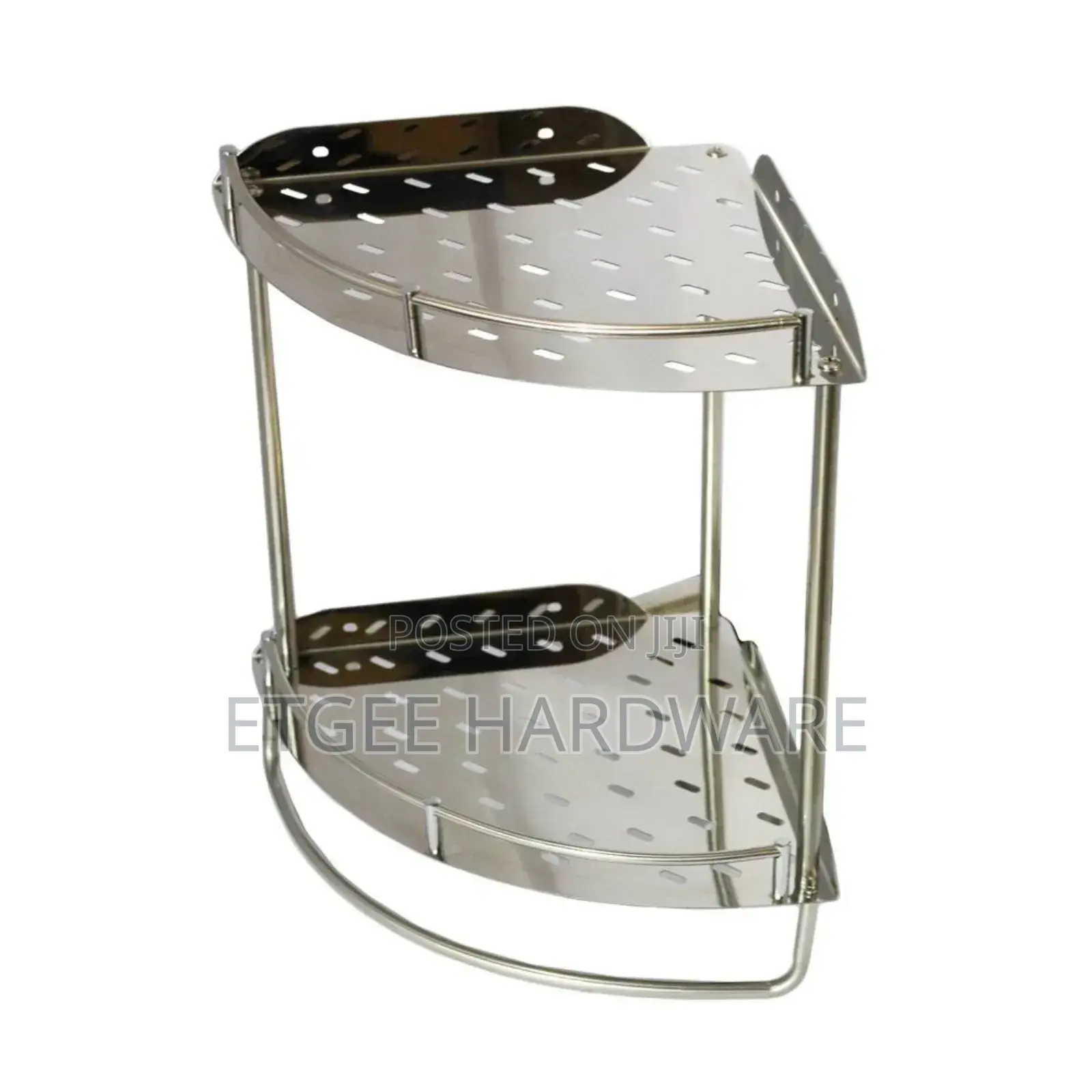 N002 ( BY 250 Double Corner Shelf With Towel Bar )