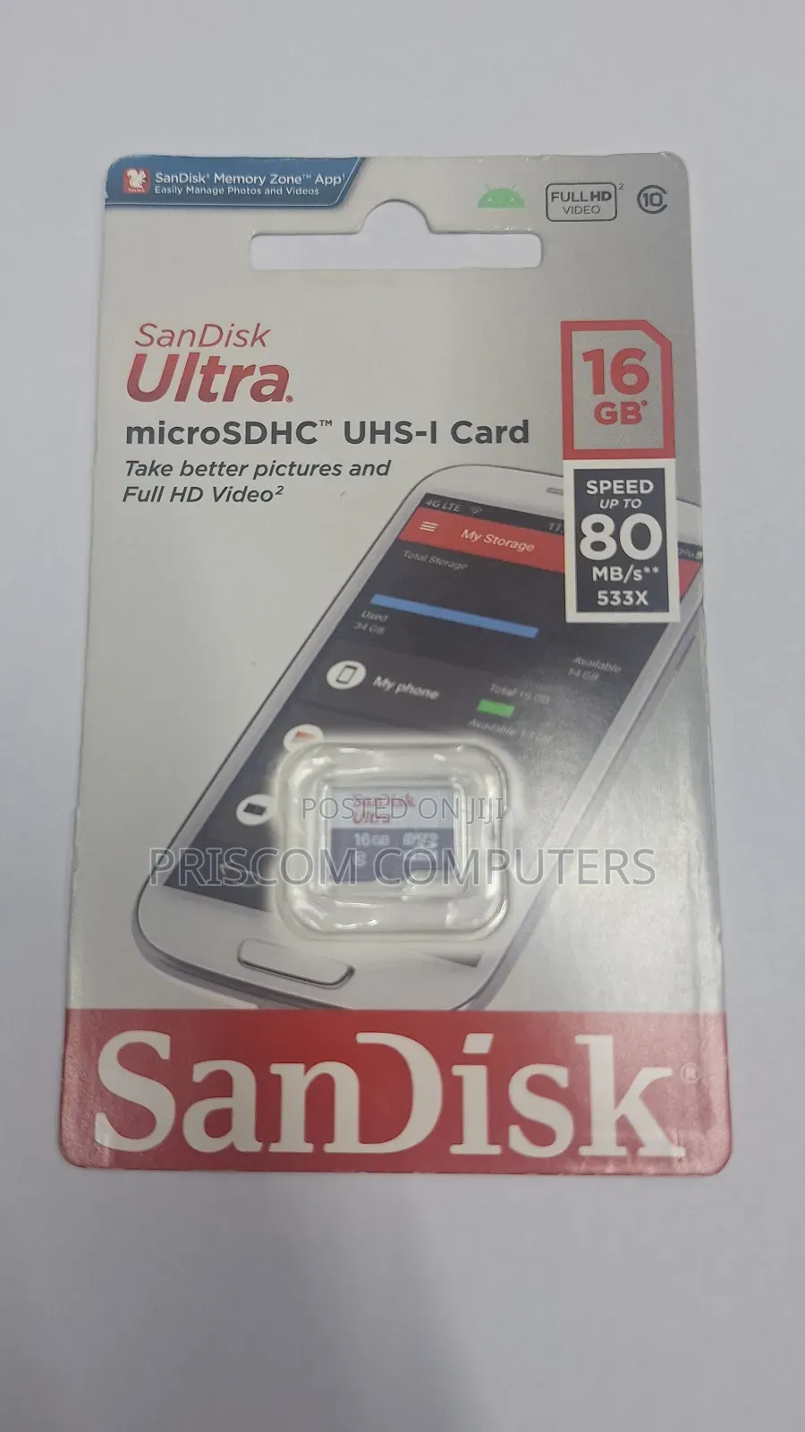 16gb Sandisk Memory Card