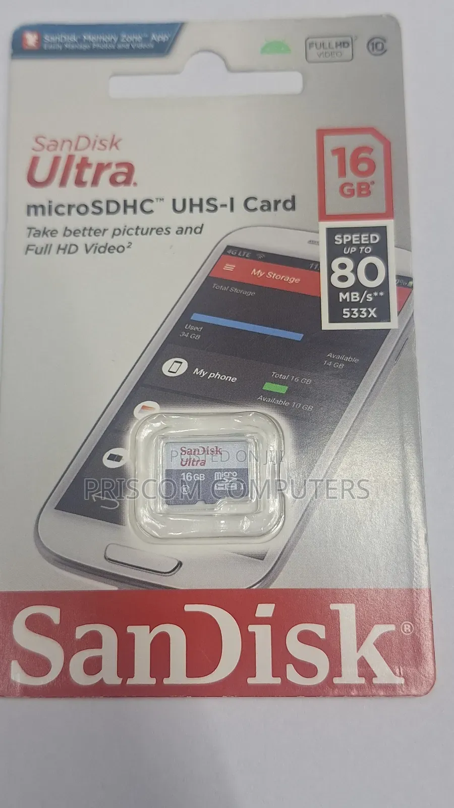 16gb Sandisk Memory Card