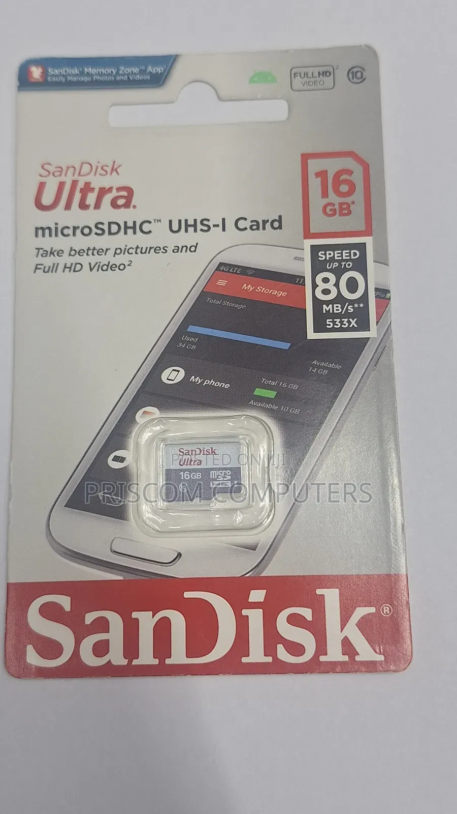 16gb Sandisk Memory Card