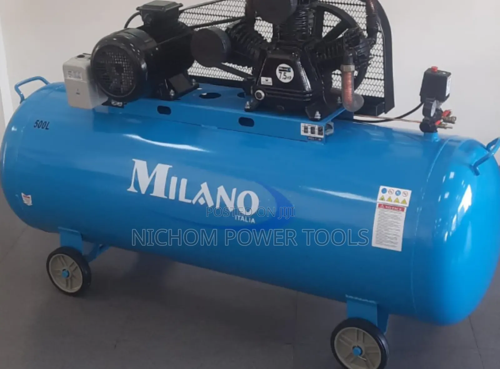 Milano Electric Driven 500ltrs Air Compressor 3phase 7.5hp