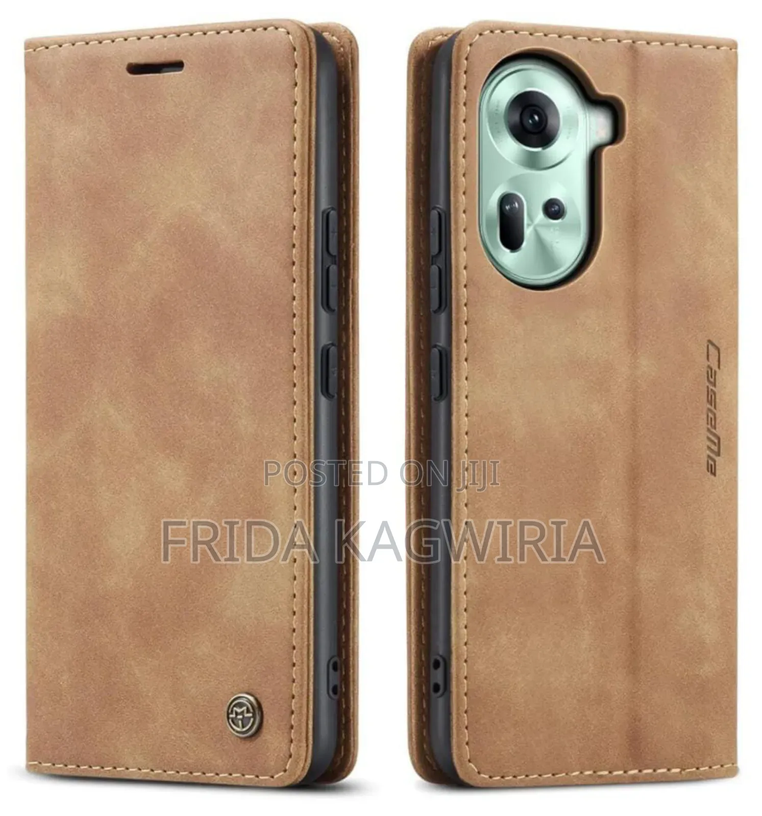Oppo Reno 11 5g Brown Leather Caseme Flip Cover
