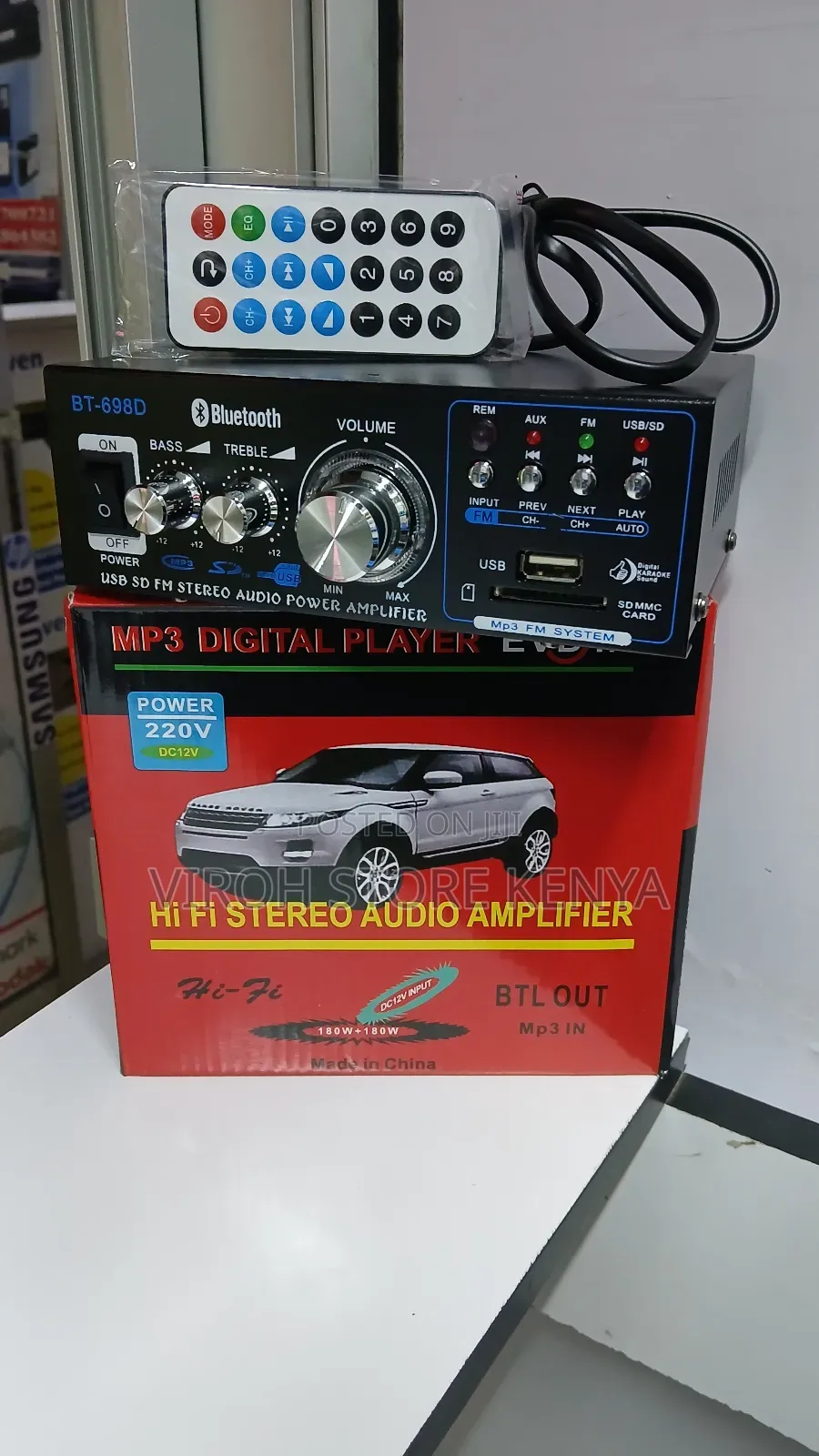 Hifi Stereo Audio Amplifier Car Radio Amplifier Ac/Dc Input