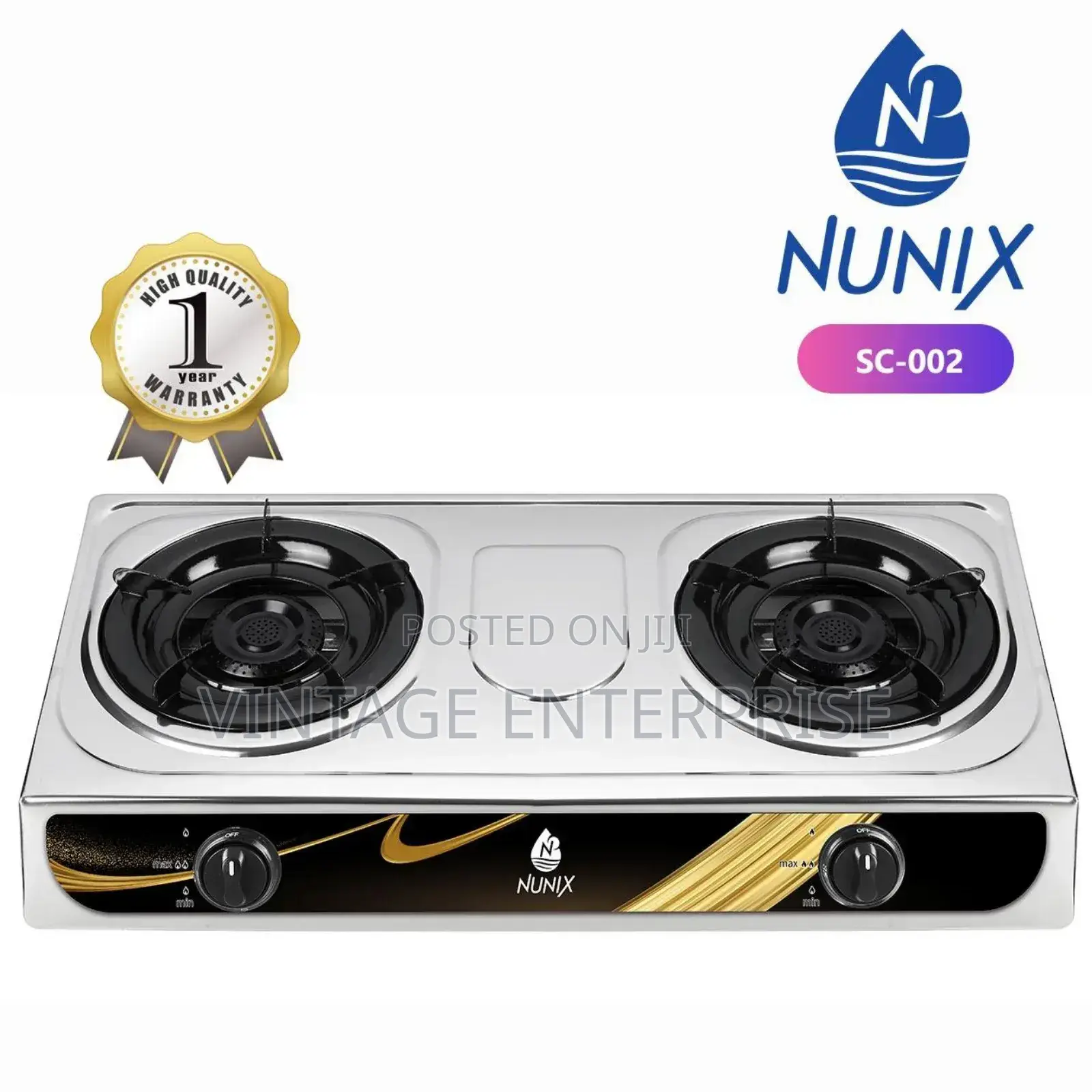 Nunix 2 Gas Burner/Table Top Gas Burner