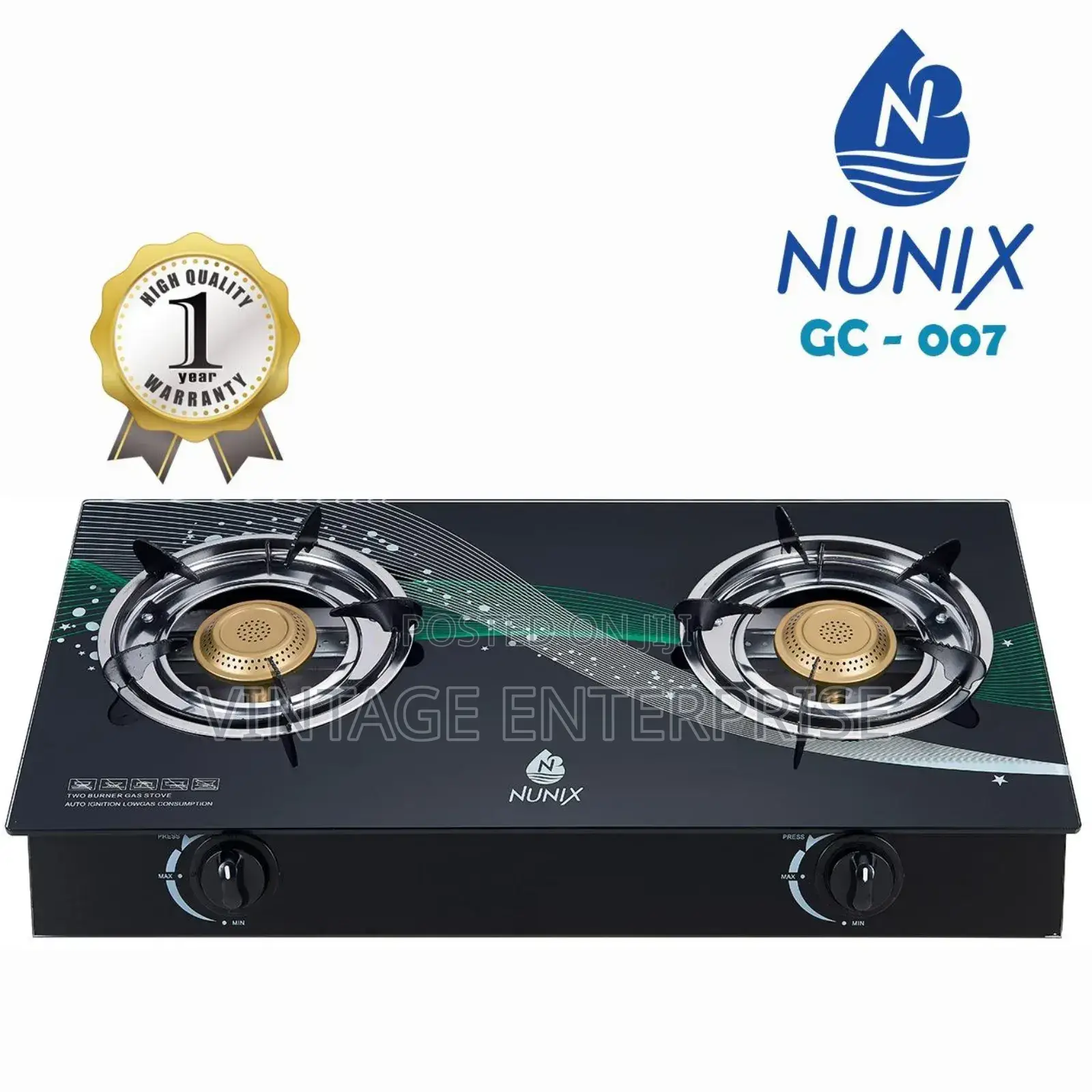 Nunix GC-007 Table Top Gas Cooker""