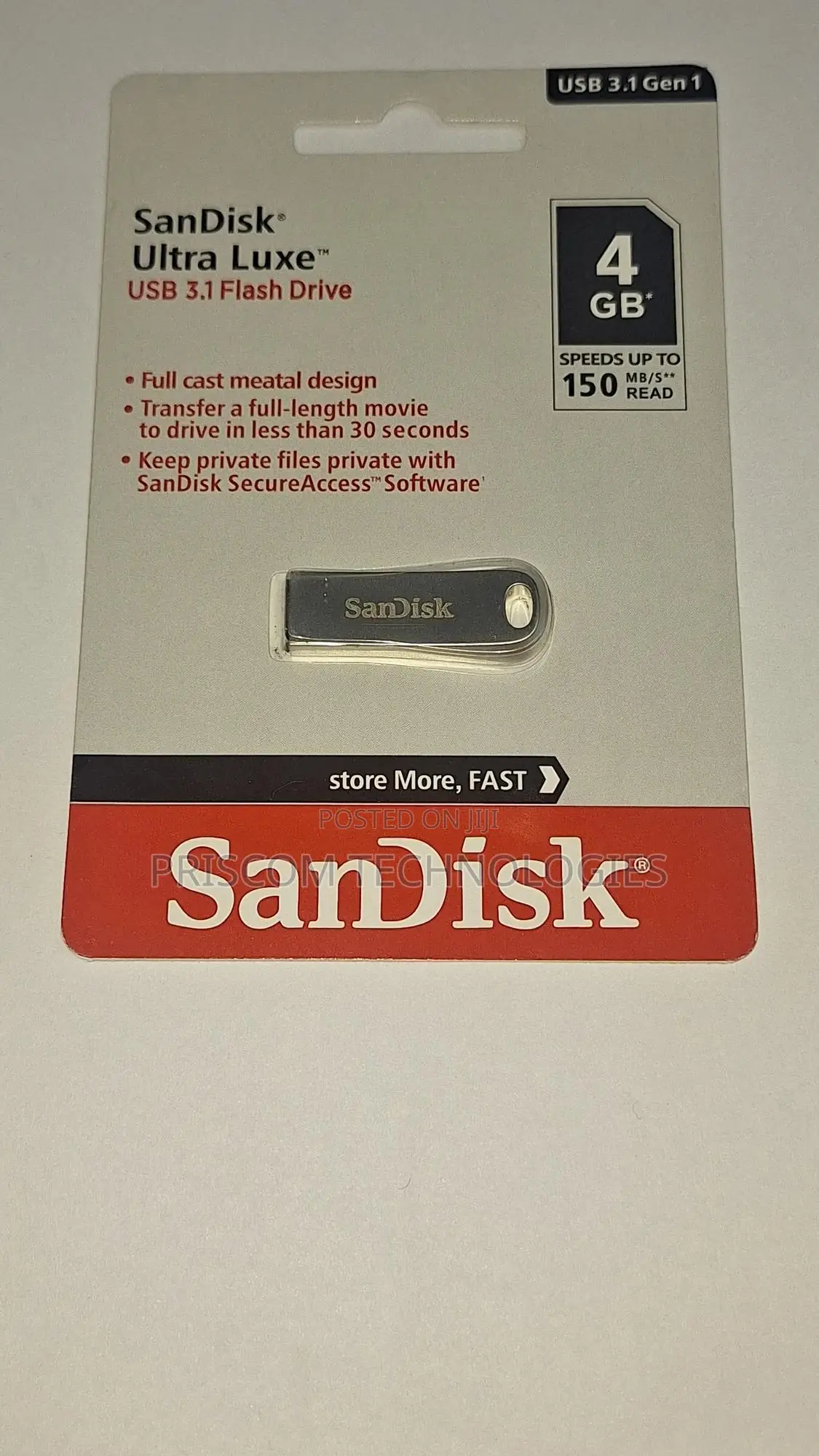 8GB Sandisk Ultra Luxe 3.1 Flash Drive Disk