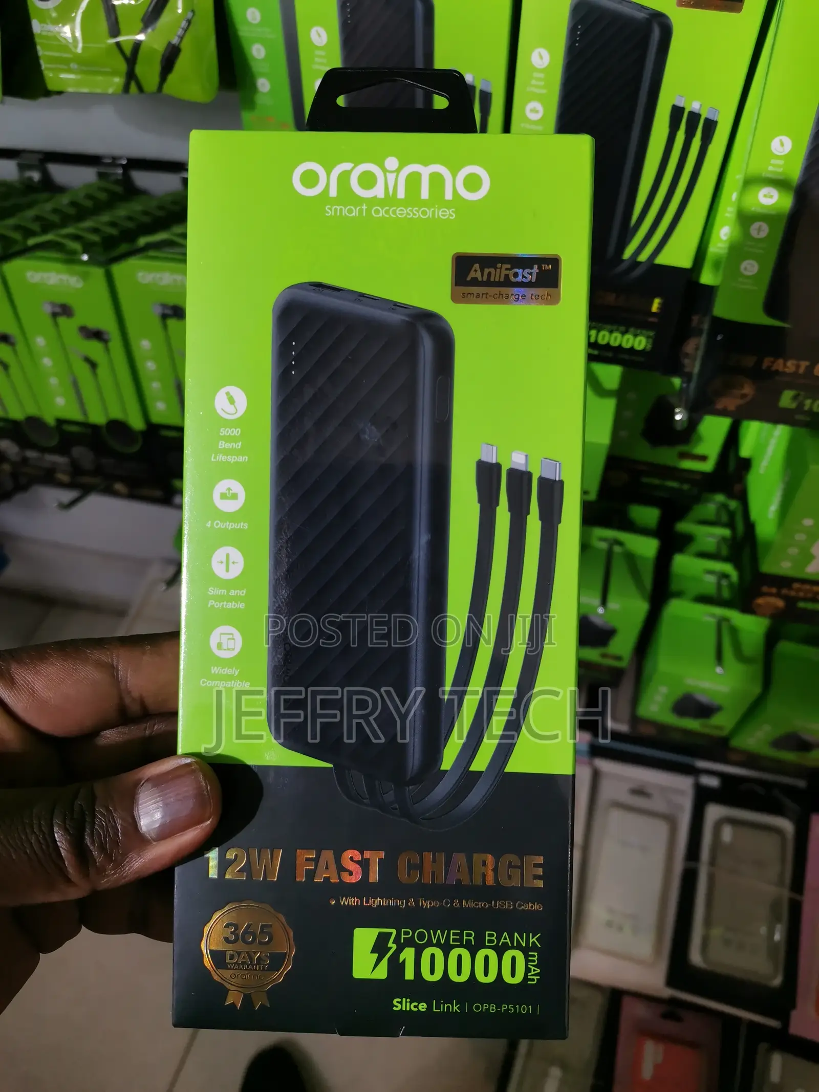 Oraimo OPB-P5101 POWERBANK 10000mah Slice Link