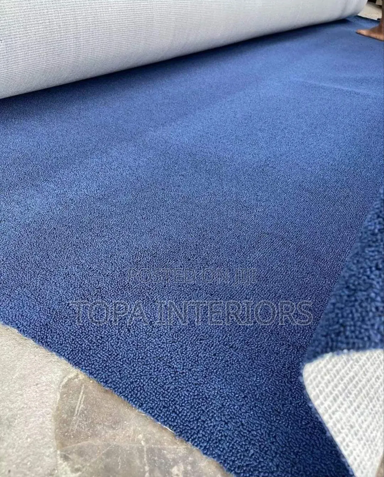 Navy Blue Foot Friendly Home and Office Floor Carpets Rugs