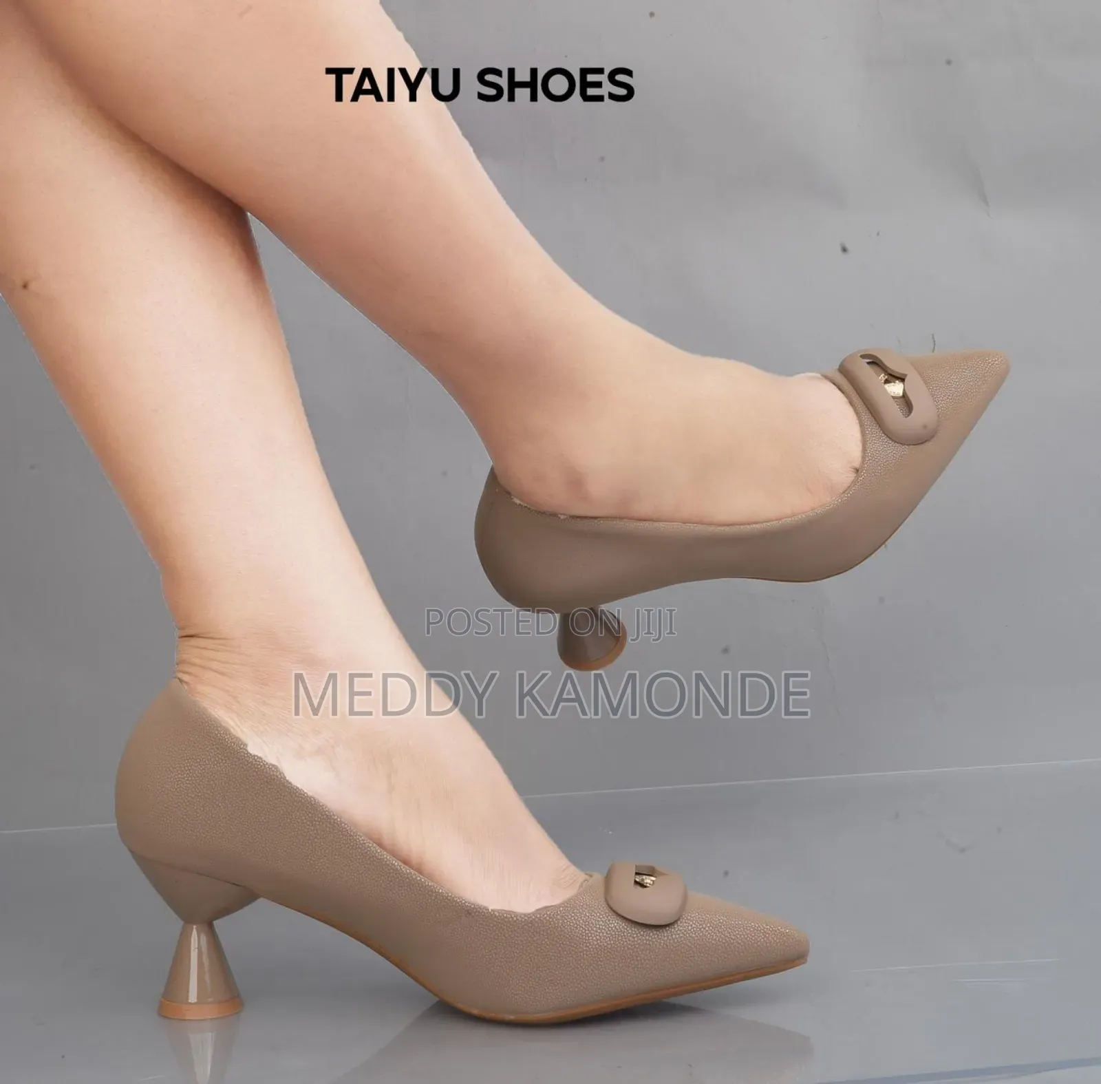 Cute Beige Closed Shoes