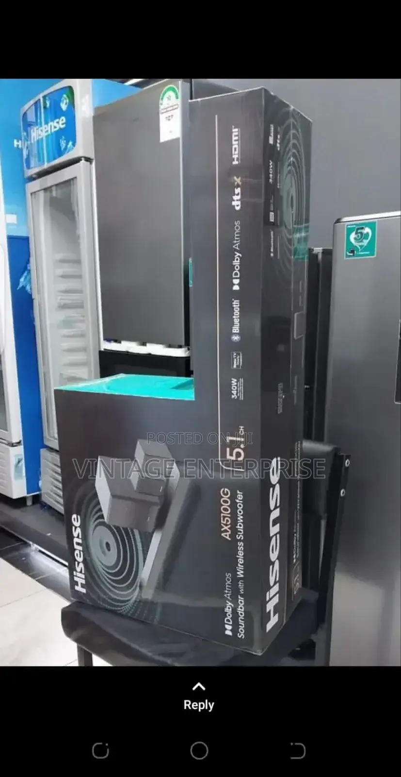 *Hisense Sound Bar 340 Watts*