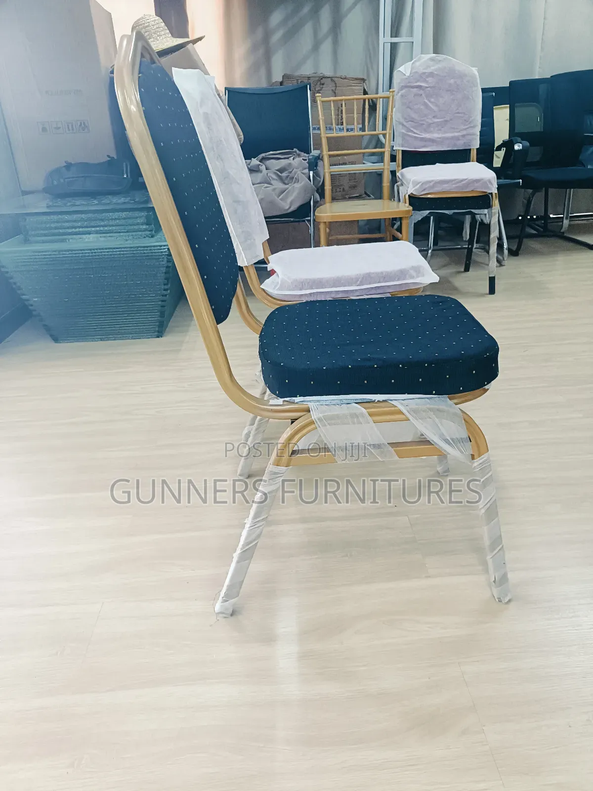 Metallic Banquet Chair.