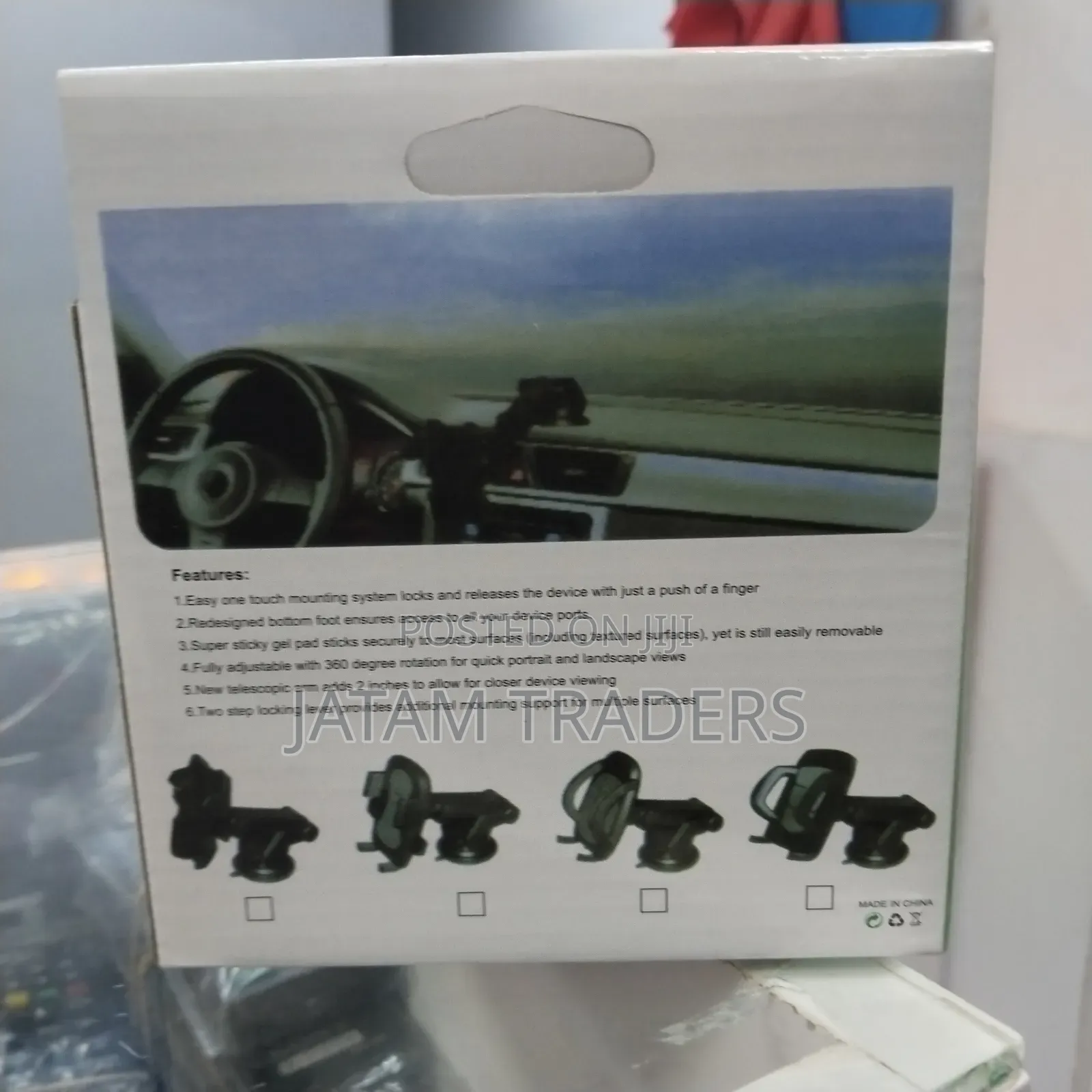 Car Mount Stand With Long Neck, Hard Plastic